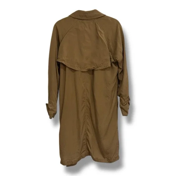 Aritzia‎ Babaton XS Lawson Trench Coat Beige Long Open Front ASO Meghan Markle